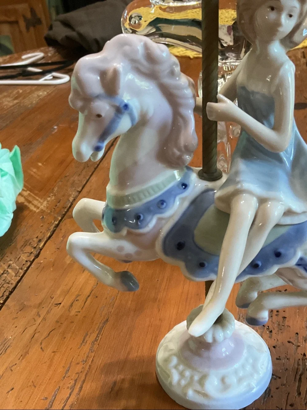 Vintage Paul Sebastian Porcelain Carousel Horse Figurine